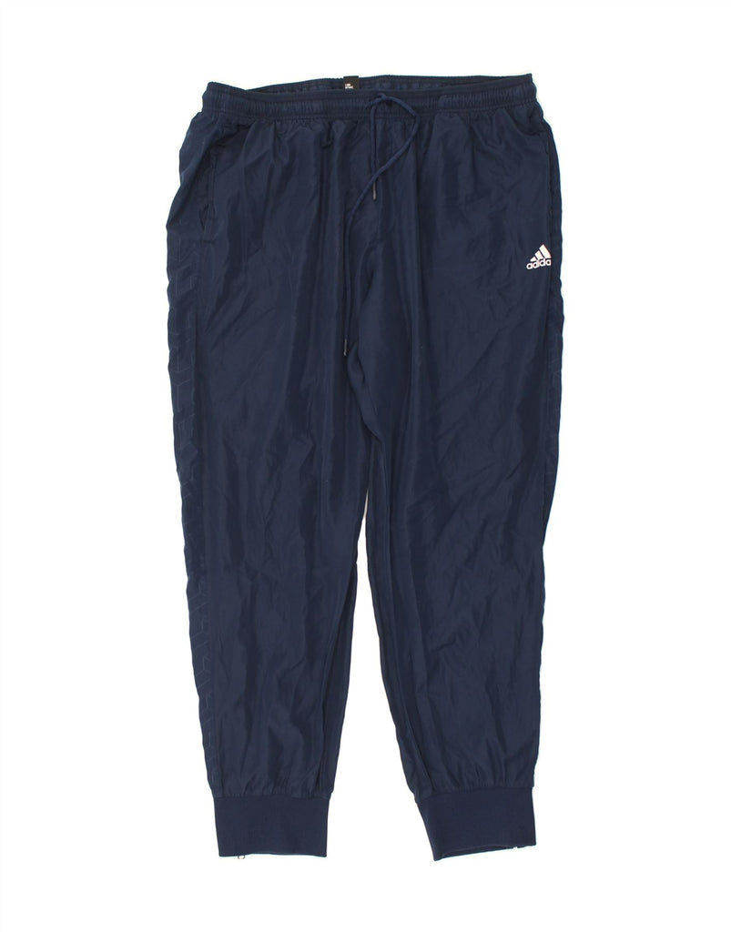 ADIDAS Mens Tracksuit Trousers Joggers Large Navy Blue | Vintage Adidas | Thrift | Second-Hand Adidas | Used Clothing | Messina Hembry 