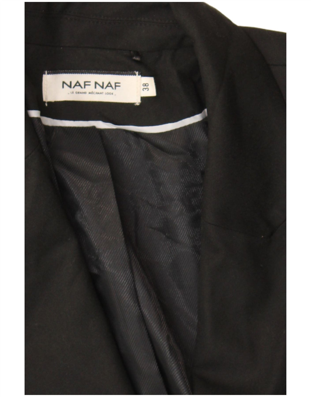 Naf Womens Double Breasted Blazer Jacket EU 38 Medium Black