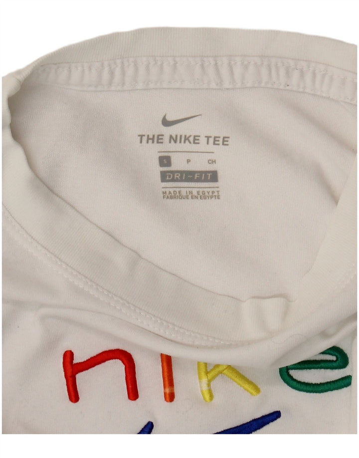 Nike Womens Dri Fit Oversized Graphic T-Shirt Top UK 10 Small White