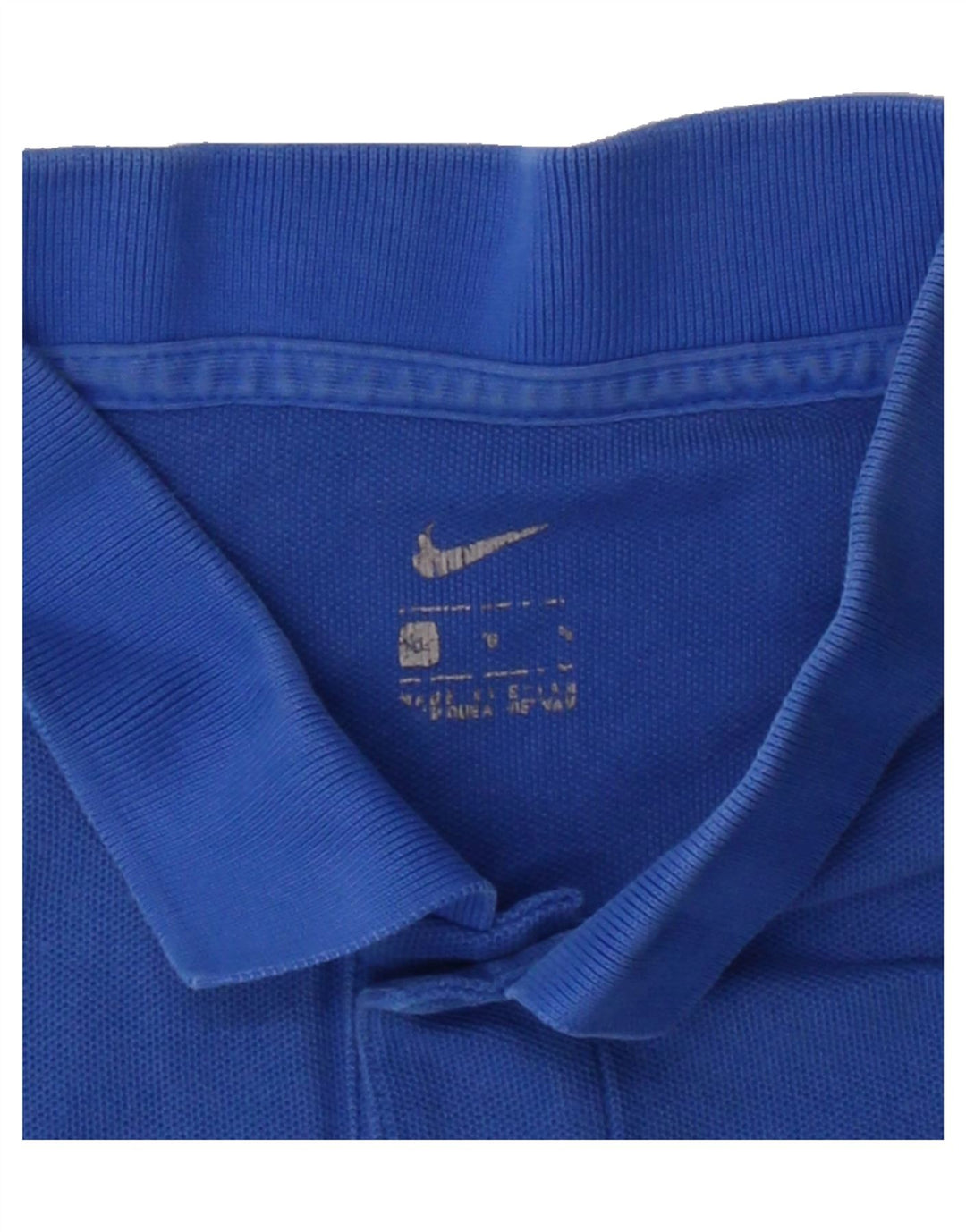 NIKE Mens Polo Shirt Large Blue Cotton Vintage Nike and Second-Hand Nike from Messina Hembry 