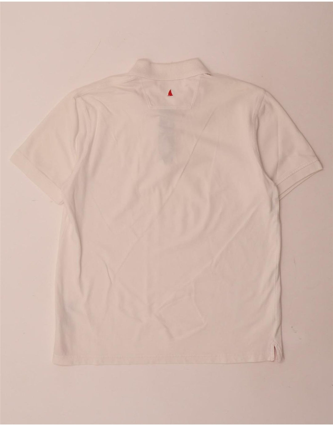 MUSTO Mens Polo Shirt Large White Cotton