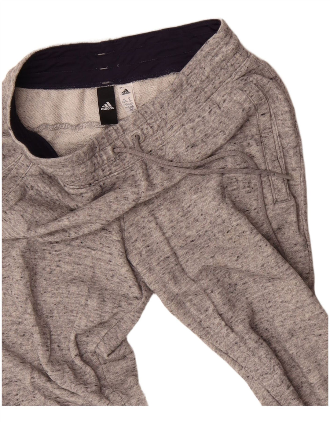 ADIDAS Womens Tracksuit Trousers Joggers UK 8/10 Small  Grey Flecked