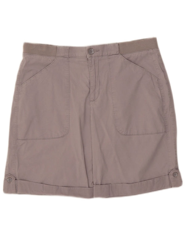 Lee Womens Mid Rise Relaxed Fit Casual Shorts  W34 Large Grey