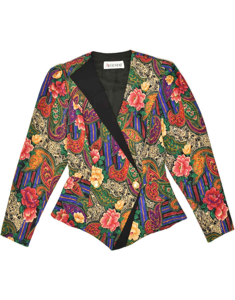 VINTAGE Womens Double Breasted Blazer Jacket EU 34 XS Multicoloured Floral | Vintage Vintage | Thrift | Second-Hand Vintage | Used Clothing | Messina Hembry 