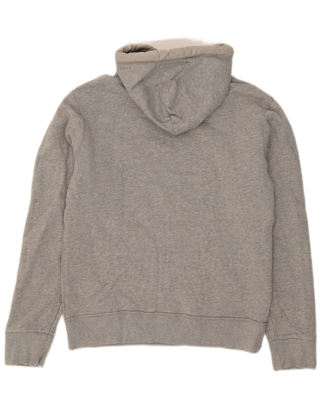 Fat Face Mens Graphic Hoodie Jumper Small Grey Flecked Cotton