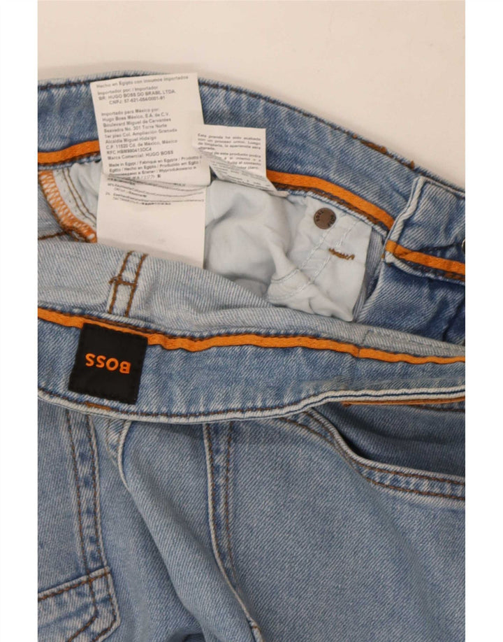 Hugo Boss Mens Slim Jeans W30 L32 Blue Cotton