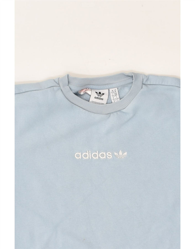 ADIDAS Boys Graphic Sweatshirt Jumper 11-12 Years Blue Cotton | Vintage Adidas | Thrift | Second-Hand Adidas | Used Clothing | Messina Hembry 