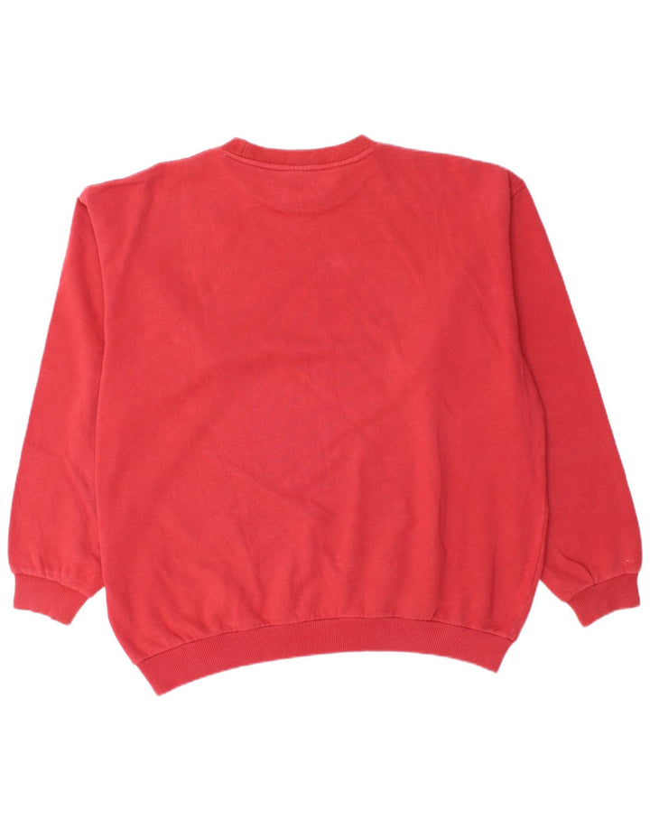 Fila Mens Sweatshirt Jumper IT 52/54 Large Red Cotton