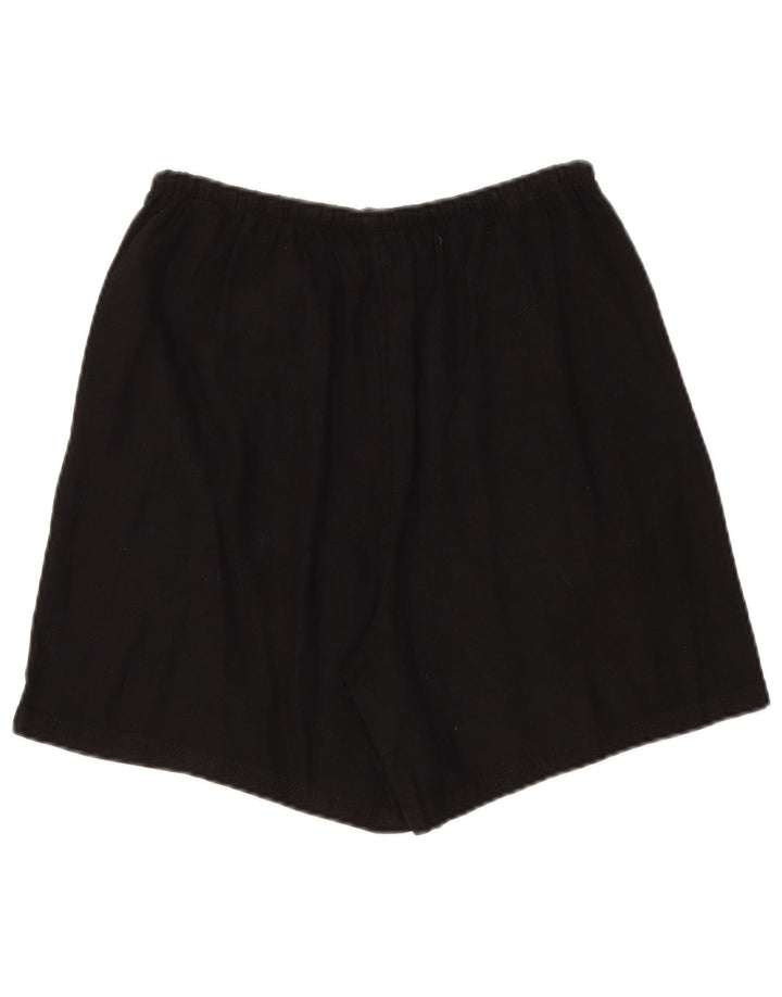 Marks & Spencer Womens Chino Shorts UK 10 Small W30 Black Linen