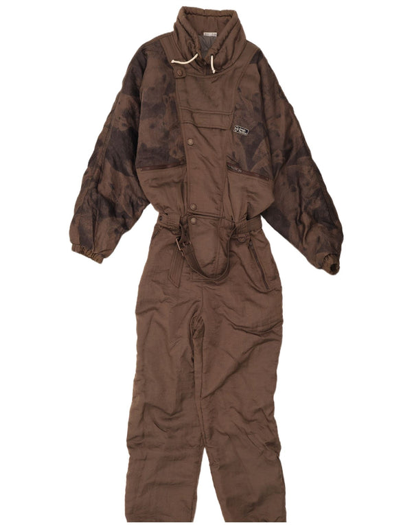 Sergio Tacchini Mens Ski Jumpsuit IT 50 Medium Brown Animal Print
