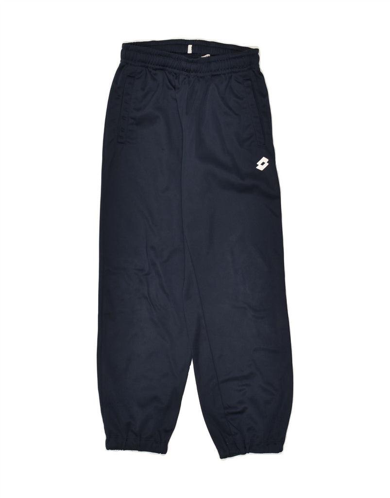 LOTTO Boys Tracksuit Trousers Joggers 7-8 Years XS Navy Blue Polyester | Vintage Lotto | Thrift | Second-Hand Lotto | Used Clothing | Messina Hembry 