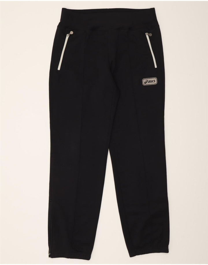 ASICS Womens Tracksuit Trousers Joggers UK 14 Large  Black Polyester