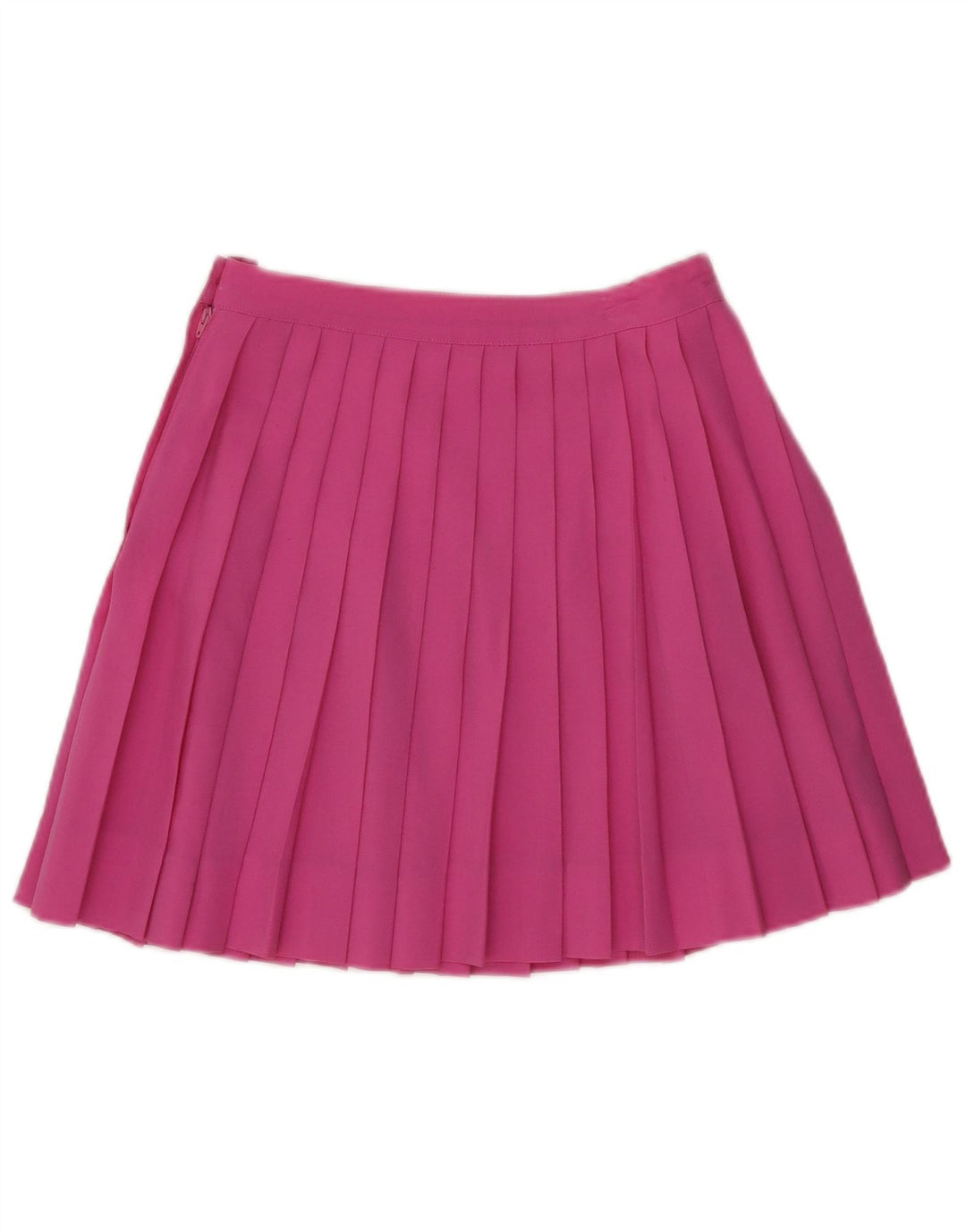Stefanel Womens Mini Knife Pleated Skirt IT 42 Medium W25 Pink Wool