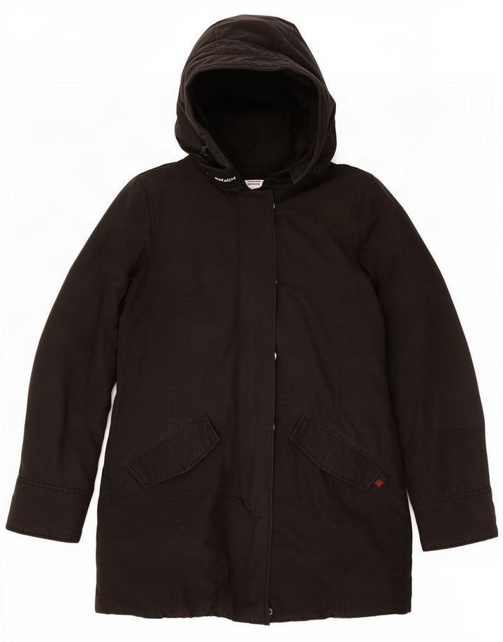 Woolrich Womens Hooded Oversized Padded Jacket UK 6 XS Black