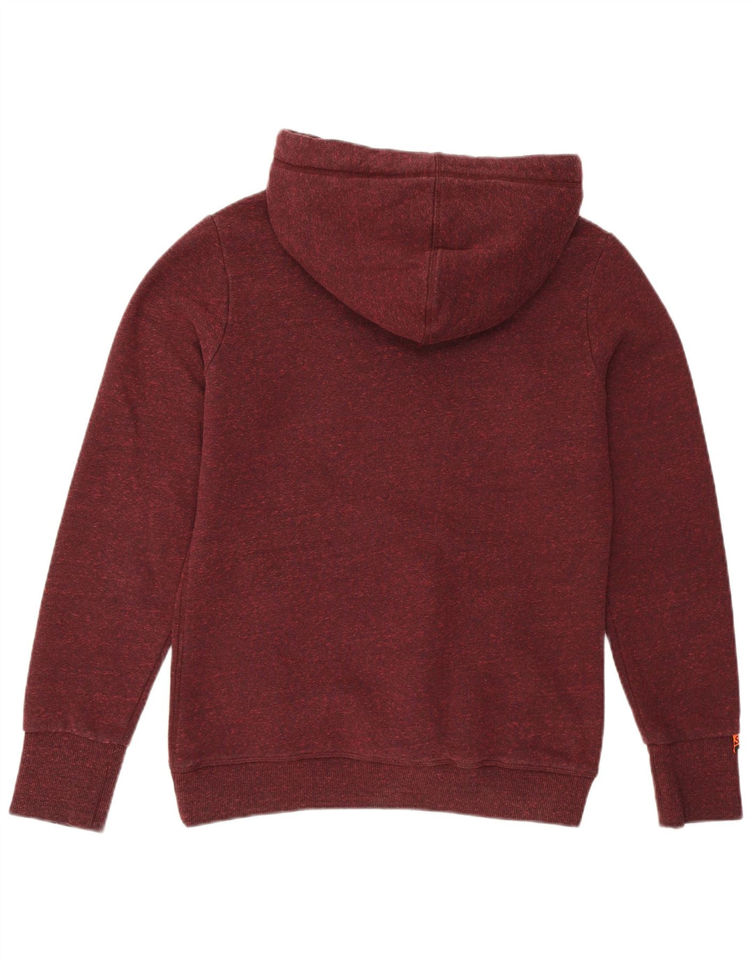 Superdry Womens Graphic Hoodie Jumper UK 14 Medium Burgundy Polyester