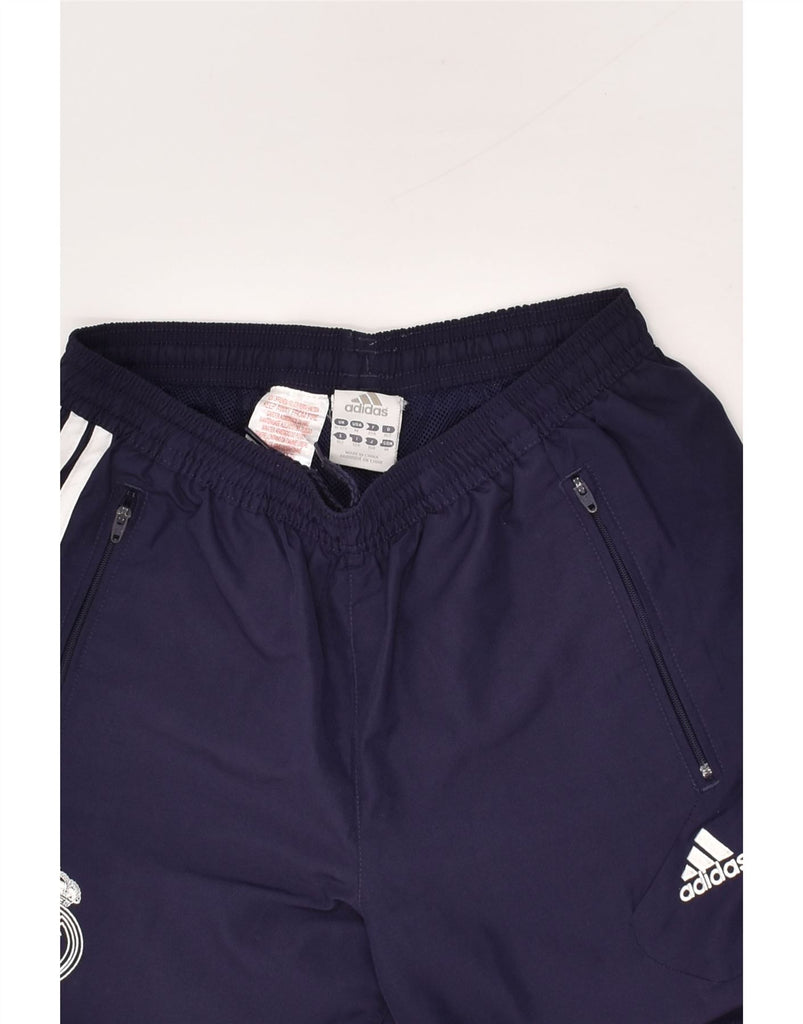 ADIDAS Boys Graphic Tracksuit Trousers Joggers 11-12 Years Navy Blue | Vintage Adidas | Thrift | Second-Hand Adidas | Used Clothing | Messina Hembry 