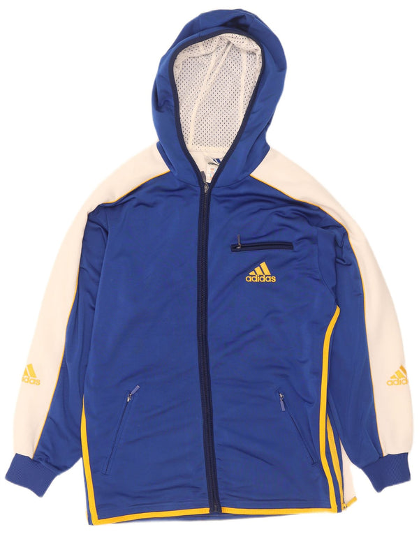 Adidas Mens Graphic Tracksuit Top Jacket UK 34/36 Small Blue Colourblock