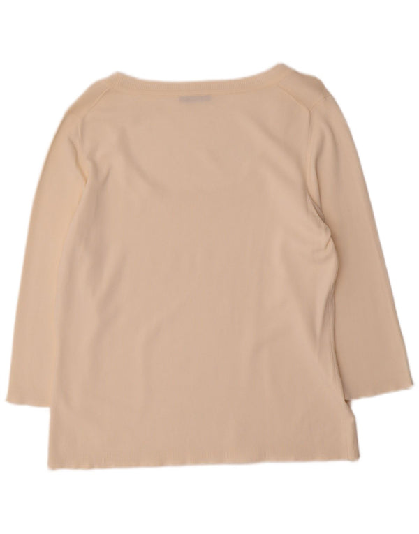 Marella Womens Top 3/4 Sleeve UK 20 2XL Off White
