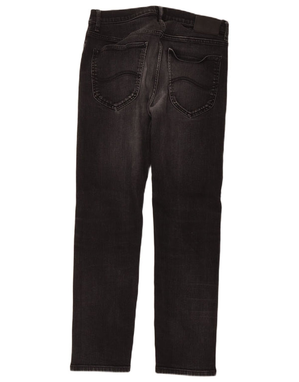 Lee Mens Daren Regular Straight Jeans W32 L30 Black Cotton