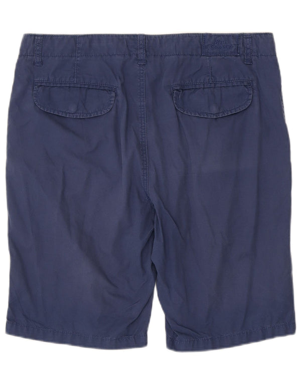 Best Company Mens Chino Shorts IT 50 Large W34  Navy Blue Cotton