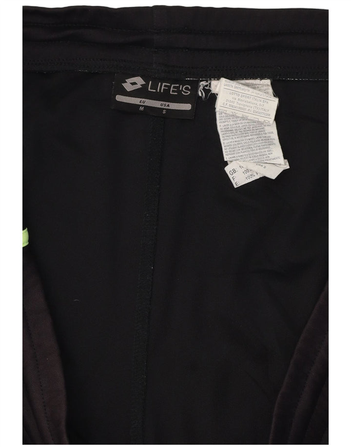 Lotto Mens Graphic Sport Shorts Medium  Black Polyester