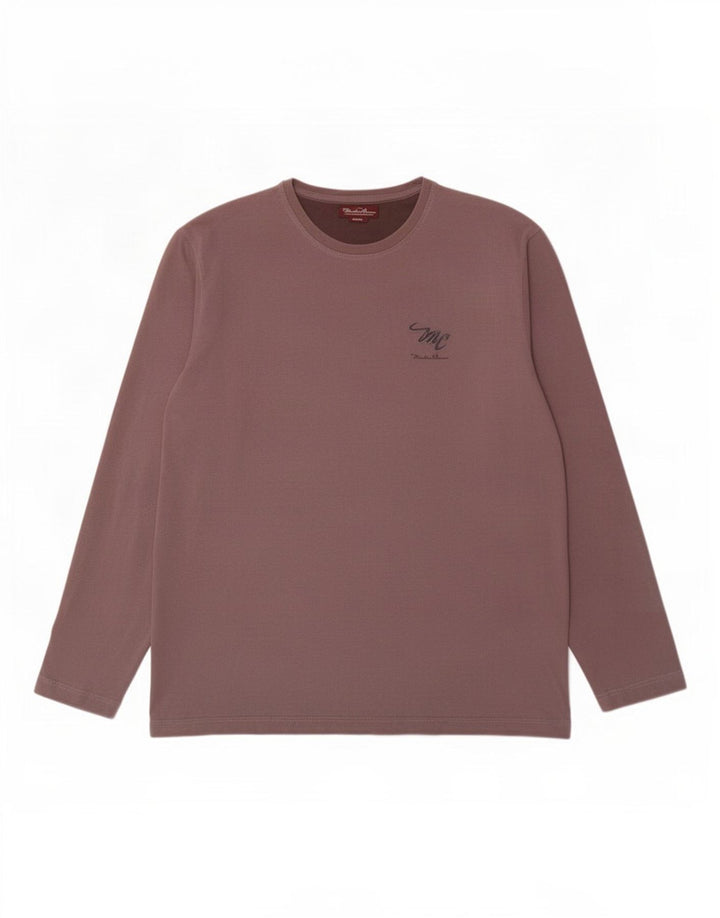 Marlboro Classics Mens Top Long Sleeve Large Grey Cotton