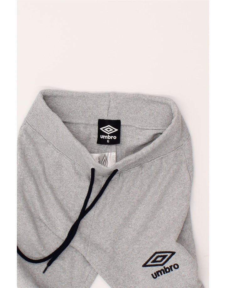 UMBRO Boys Tracksuit Trousers Joggers 5-6 Years Grey Cotton Vintage Umbro and Second-Hand Umbro from Messina Hembry 