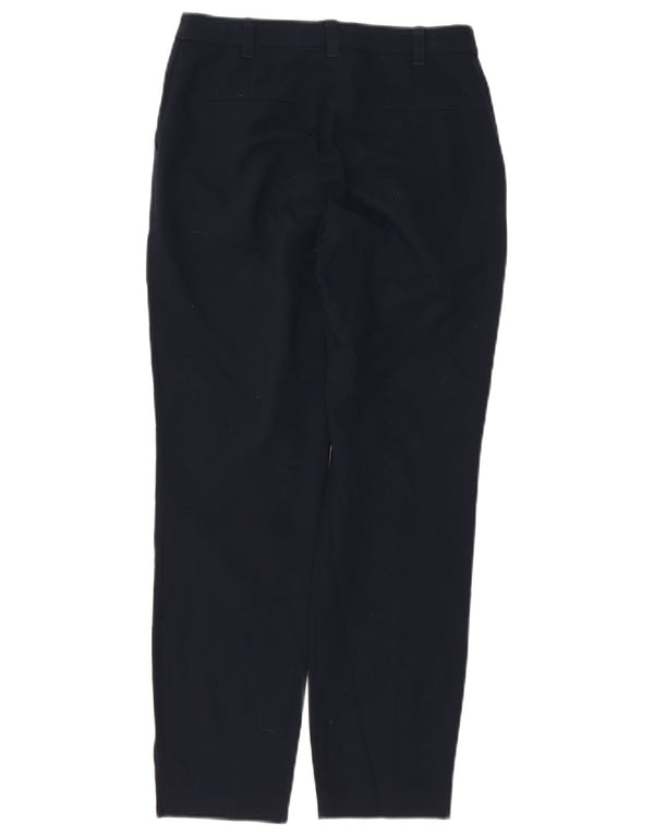 Topshop Womens Petite Straight Suit Trousers UK 4 XS W24 L27 Navy Blue