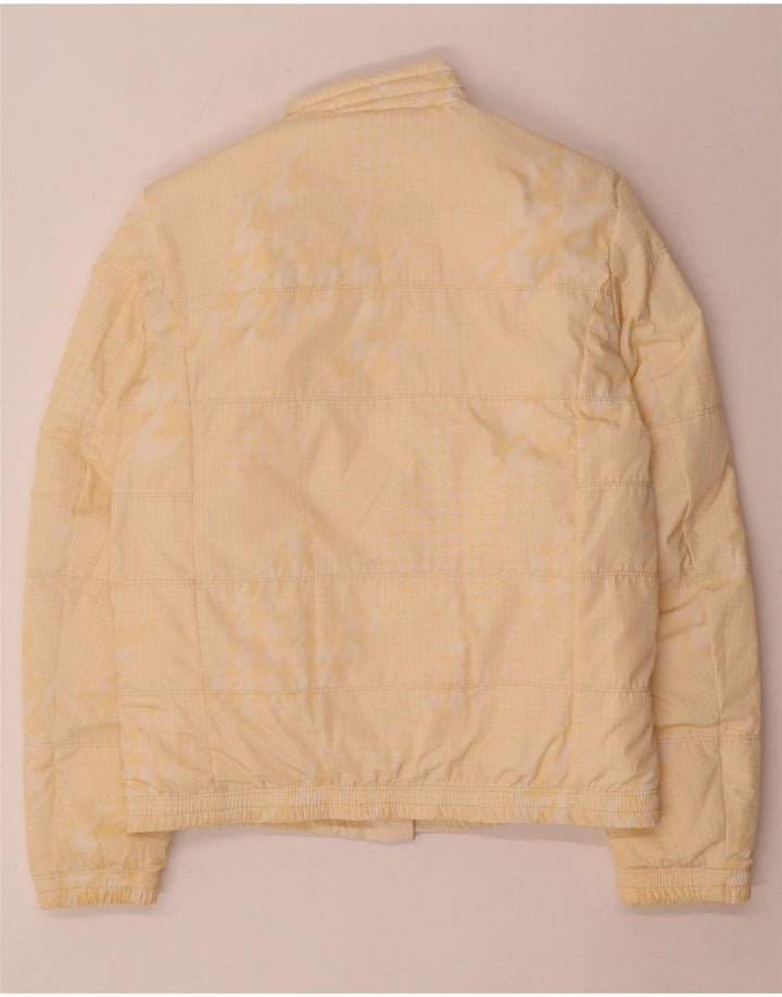 Hugo Boss Womens Reversible Padded Jacket UK 8 Small Beige Polyester
