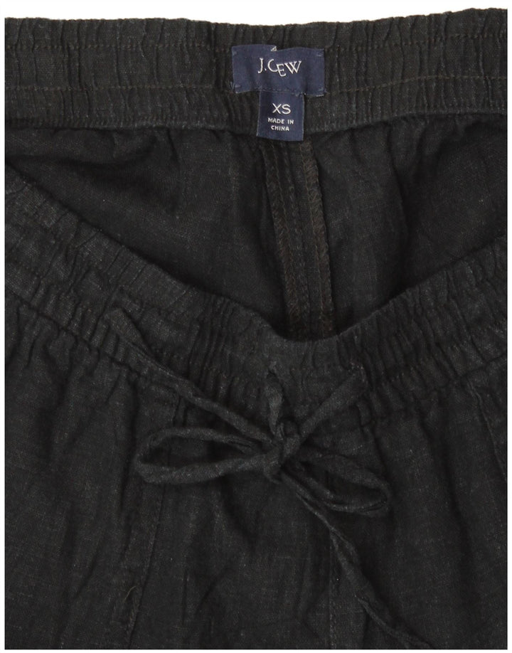 J. CREW Womens Casual Shorts XS W26 Black Linen