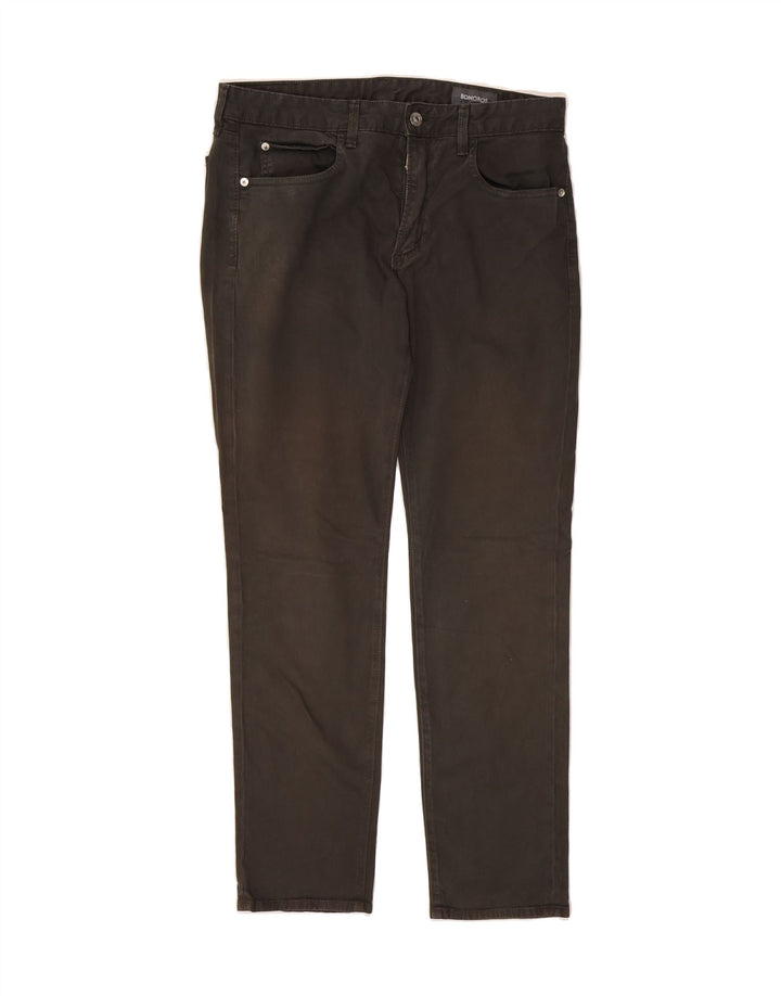 BONOBOS Mens Slim Casual Trousers W32 L30 Grey Cotton Vintage BONOBOS and Second-Hand BONOBOS from Messina Hembry 