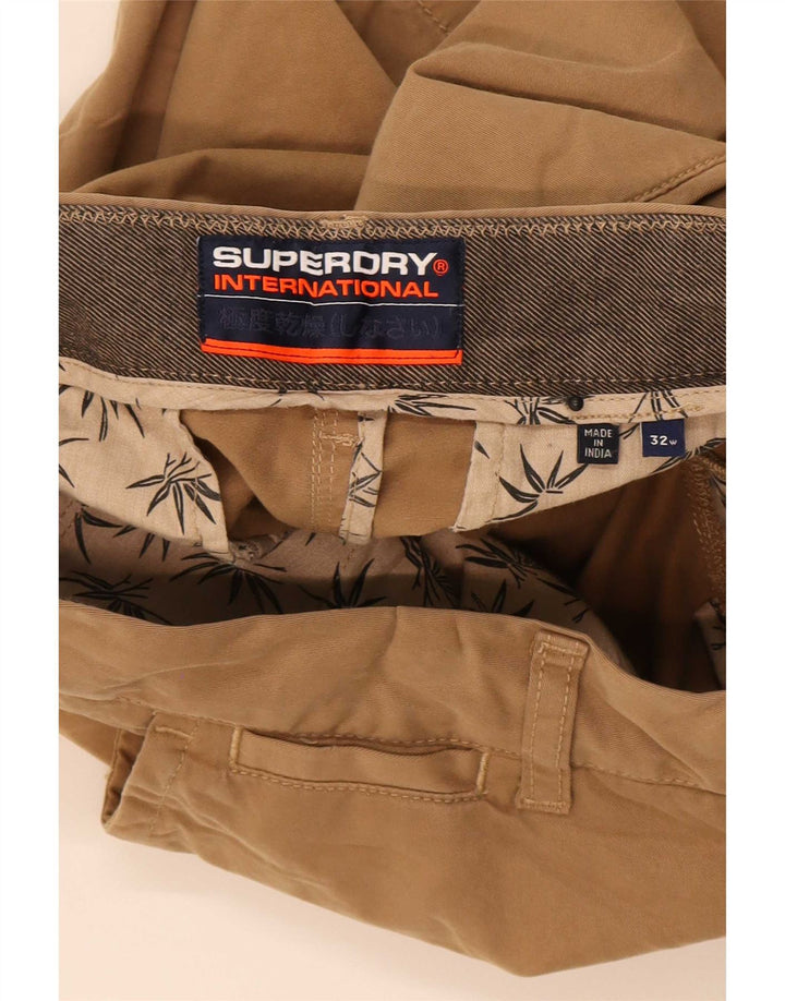 Superdry Mens Chino Shorts W32 Medium Beige Cotton