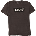 Levi's Mens Graphic T-Shirt Top Large Grey Flecked Cotton