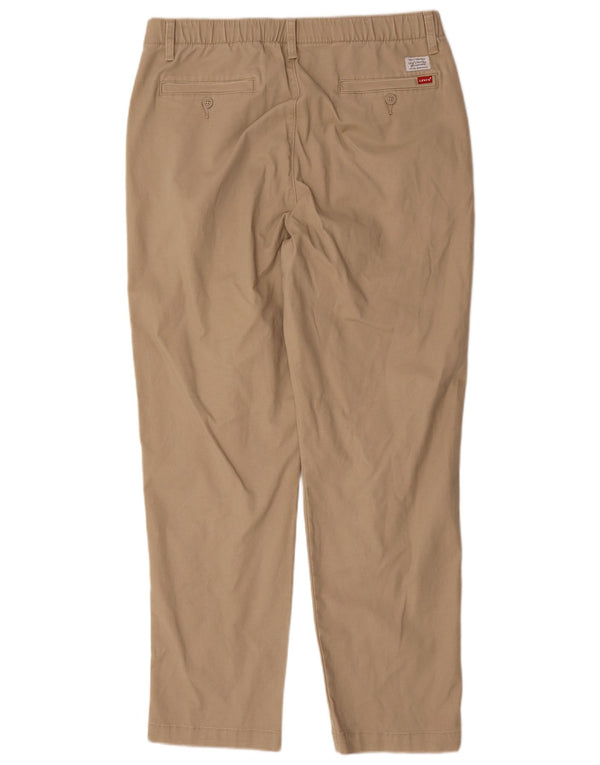 Levi's Mens Tapered Chino Trousers Large W34 L30 Beige Colourblock Cotton