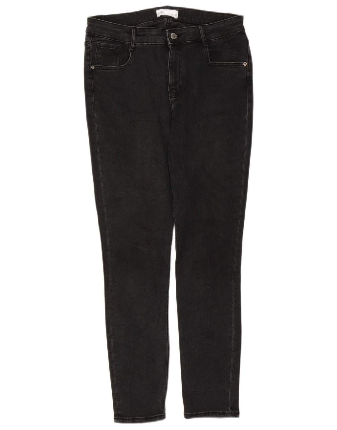 Zara Womens Slim Jeans EU 42 Large W32 L26 Black