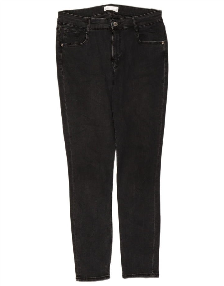 Zara Womens Slim Jeans EU 42 Large W32 L26 Black