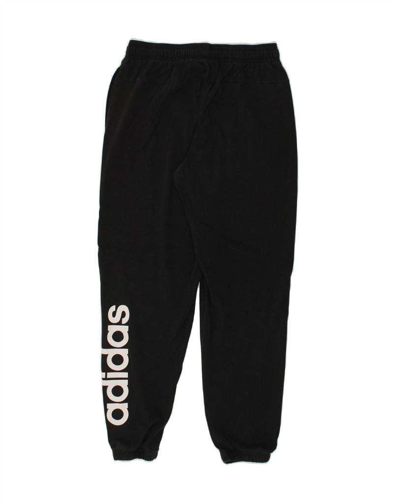 ADIDAS Mens Graphic Tracksuit Trousers Joggers Medium Black Cotton | Vintage Adidas | Thrift | Second-Hand Adidas | Used Clothing | Messina Hembry 