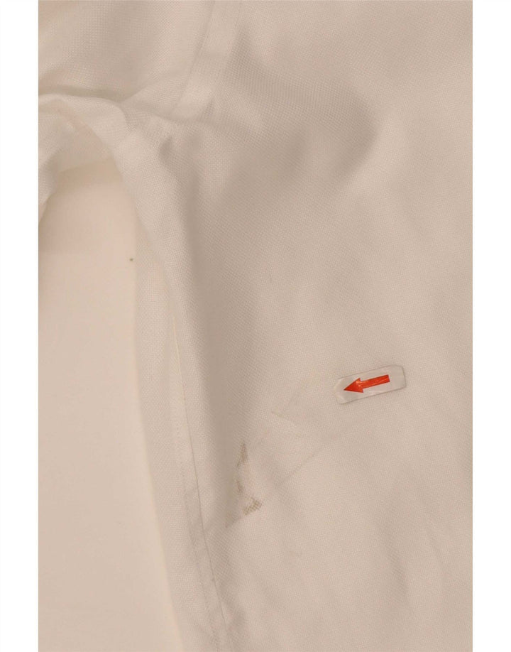 Boggi Mens Regular Fit Shirt Size 44 17 1/2 XL White Cotton