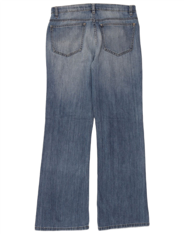 Dkny Womens Soho Flared Jeans W32 L32 Blue Cotton