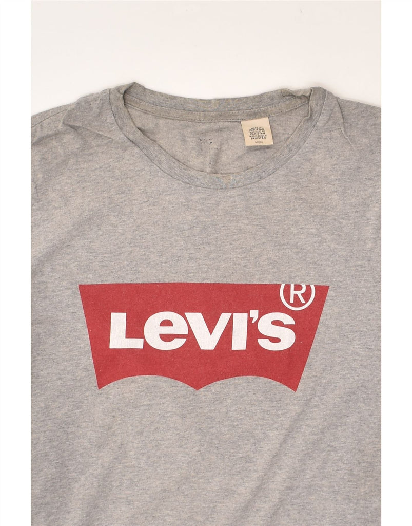 LEVI'S Mens Graphic T-Shirt Top Small Grey Cotton | Vintage Levi's | Thrift | Second-Hand Levi's | Used Clothing | Messina Hembry 