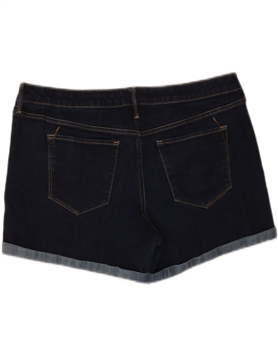 MOSSIMO Womens Mid Rise Denim Shorts US 10 Medium W36 Navy Blue Cotton Vintage Mossimo and Second-Hand Mossimo from Messina Hembry 