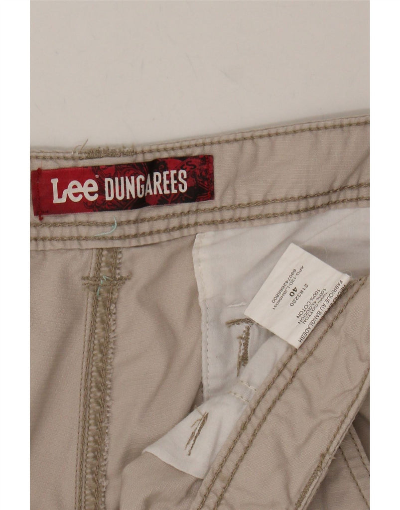 LEE Mens Dungarees Cargo Shorts W40 XL Beige Cotton Vintage Lee and Second-Hand Lee from Messina Hembry 
