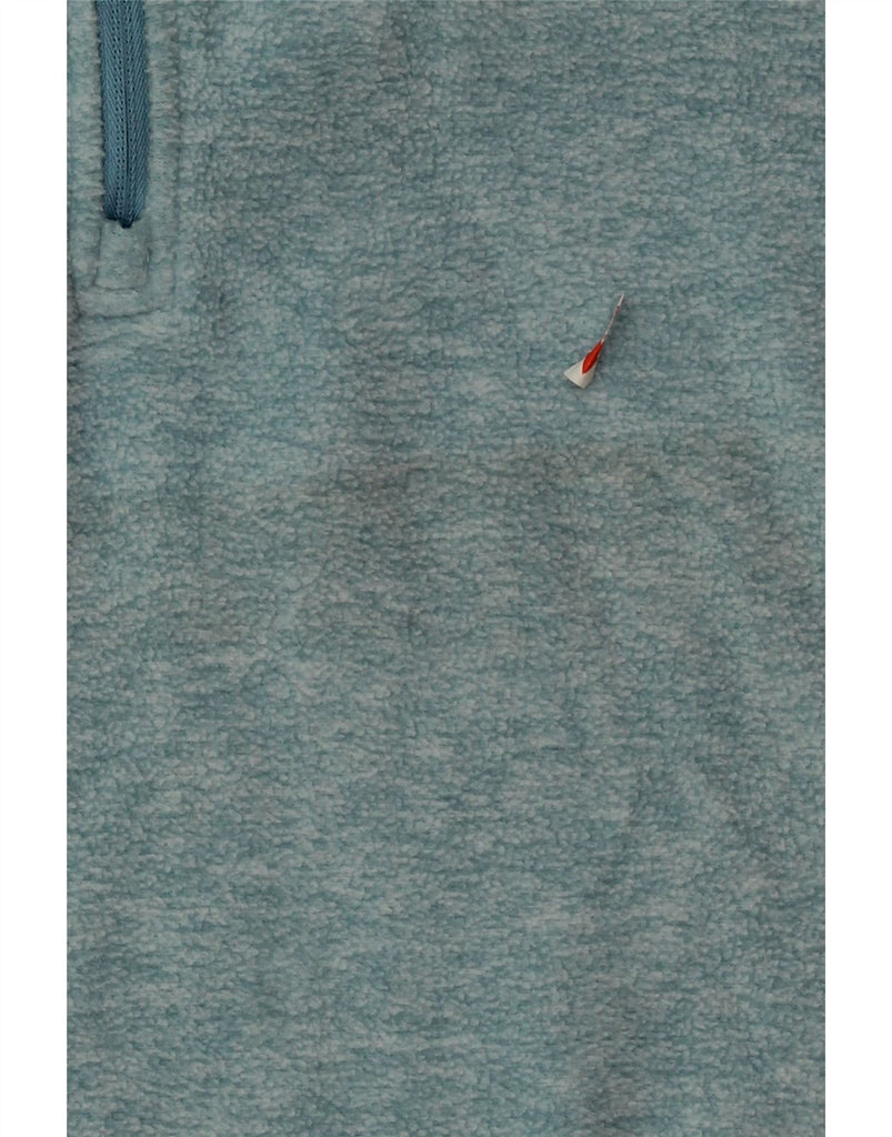 EDDIE BAUER Womens Zip Neck Fleece Jumper UK 18 XL Blue Polyester Vintage Eddie Bauer and Second-Hand Eddie Bauer from Messina Hembry 