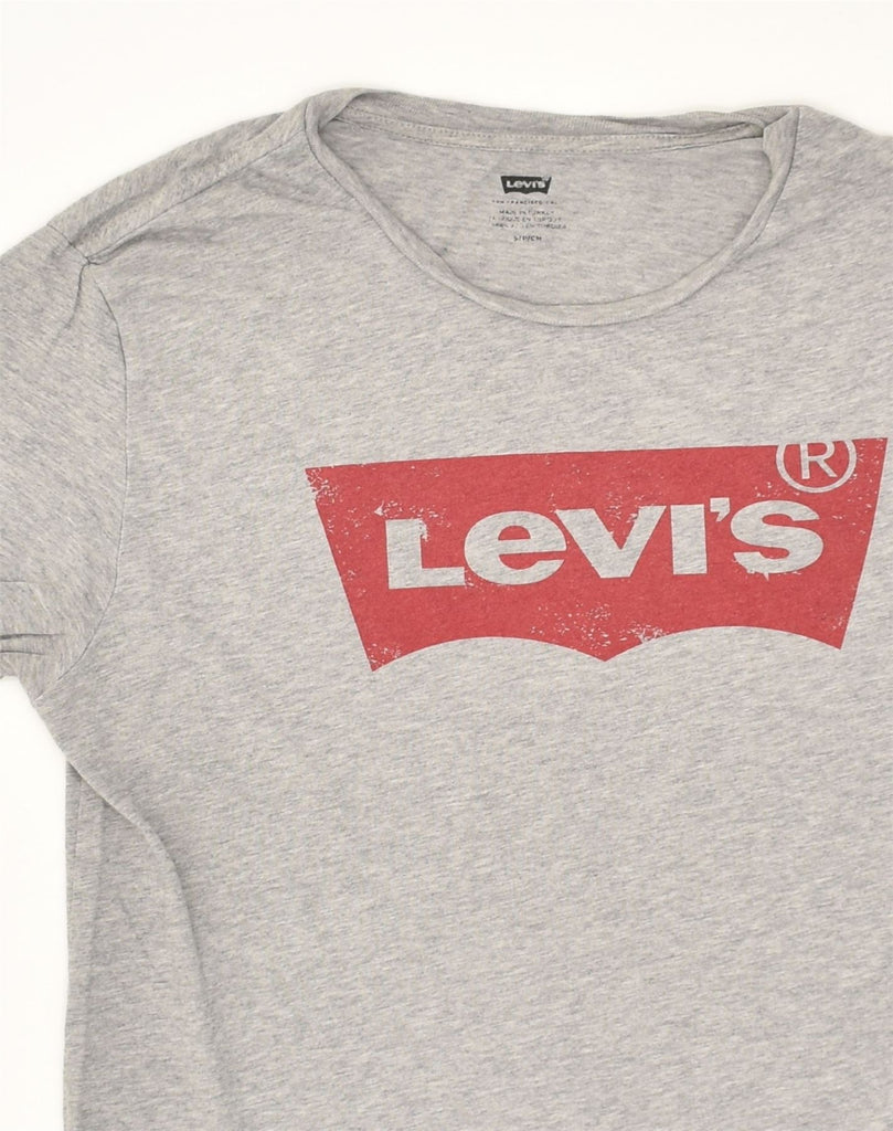 LEVI'S Mens Graphic T-Shirt Top Small Grey Cotton | Vintage Levi's | Thrift | Second-Hand Levi's | Used Clothing | Messina Hembry 