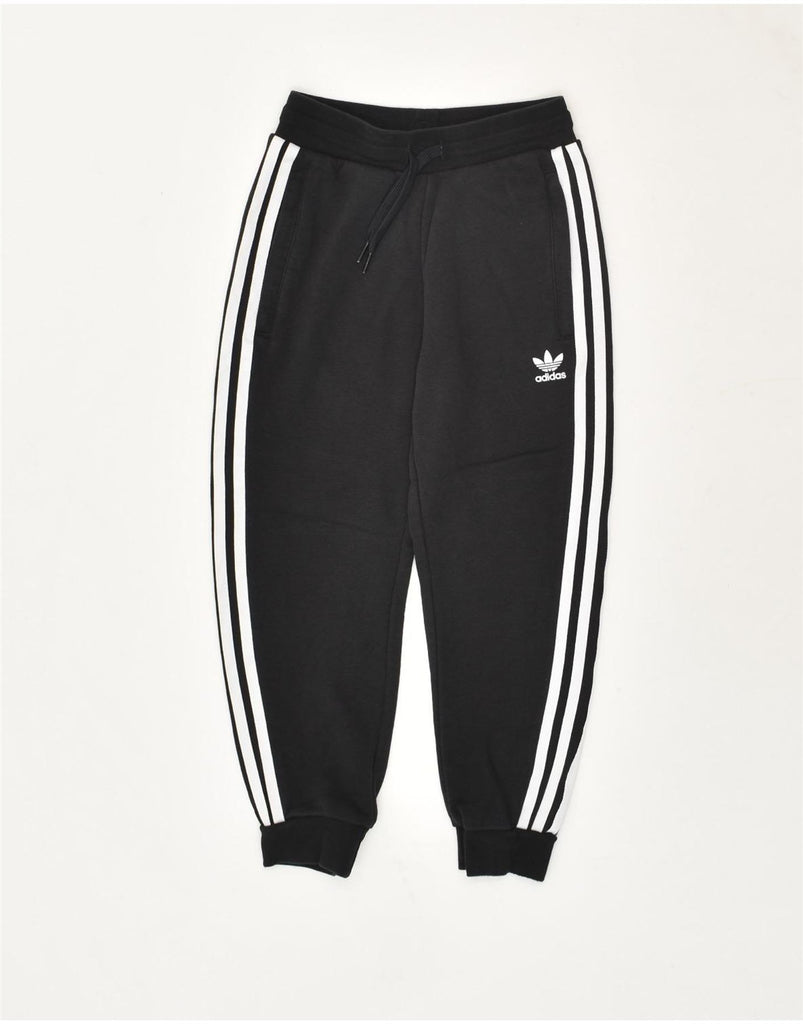 ADIDAS Boys Tracksuit Trousers Joggers 7-8 Years Black Cotton | Vintage Adidas | Thrift | Second-Hand Adidas | Used Clothing | Messina Hembry 