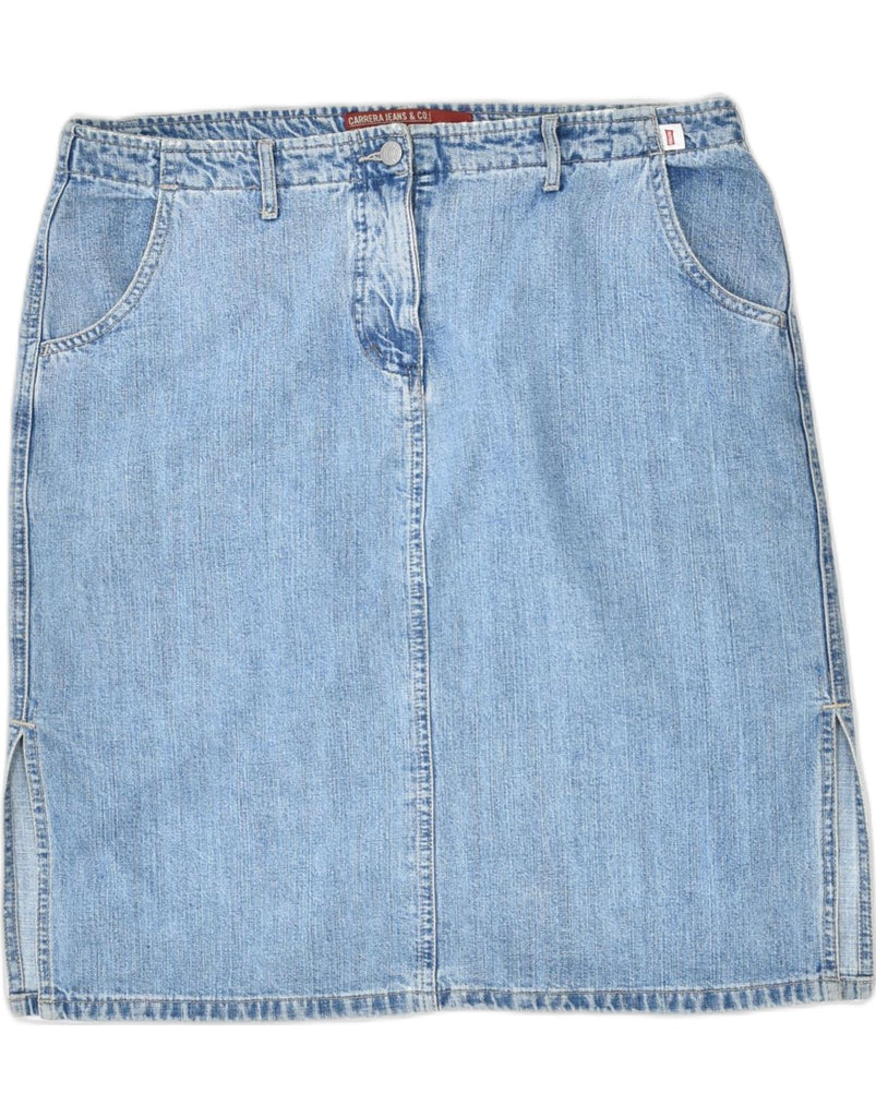 CARRERA Womens Denim Skirt IT 50 XL W34 Blue | Vintage | Thrift | Second-Hand | Used Clothing | Messina Hembry 