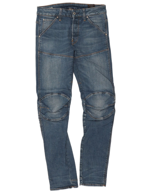 G-Star Mens 3D Arc Slim Jeans W28 L32 Blue Cotton
