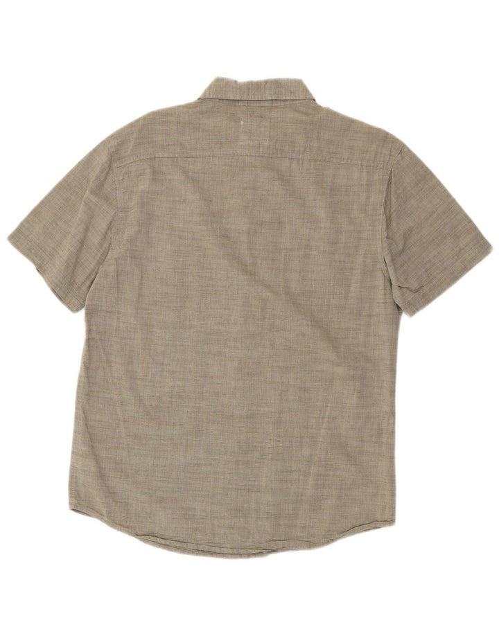 Levi's Mens Short Sleeve Shirt Medium Grey Cotton