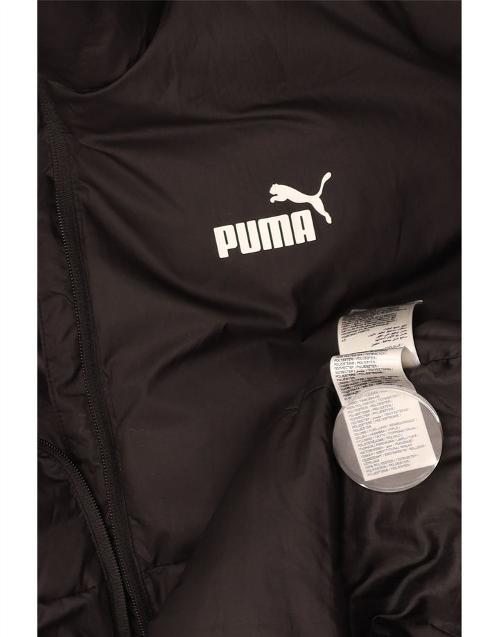 PUMA Mens Padded Jacket UK 42 XL Black Polyester