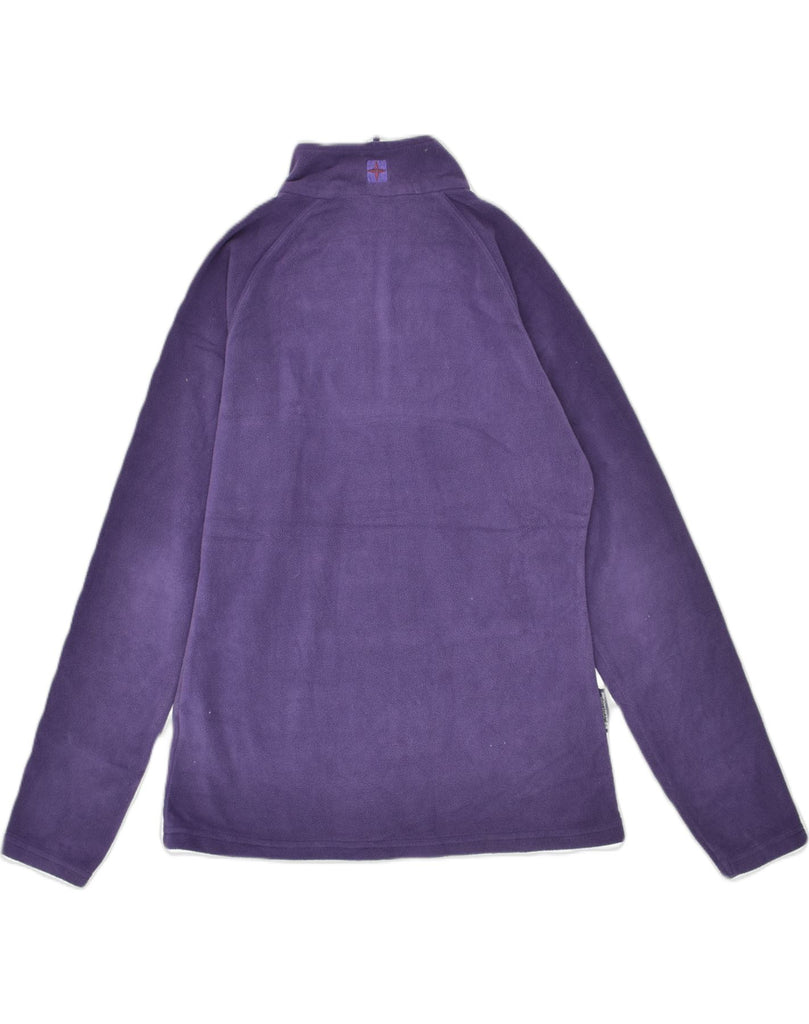 MOUNTAIN WAREHOUSE Womens Zip Neck Fleece Jumper UK 10 Small  Purple | Vintage Mountain Warehouse | Thrift | Second-Hand Mountain Warehouse | Used Clothing | Messina Hembry 